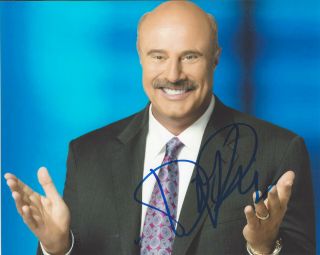 Dr.  Phil Mcgraw Signed Authentic 8x10 Photo 4 W/coa The Dr Phil Show Proof