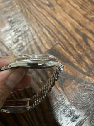 Rolex Datejust Stainless Steel 18K White Gold Black Dial Jubilee Bracelet 1601 6