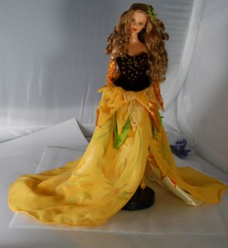 1998 Matte Artist Series Sunflower Van Gogh Barbie,  Second In Series,  No Box