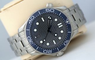 Omega Seamaster 42mm Co - Axial Automatic Watch - Blue Ceramic Bezel (2020)