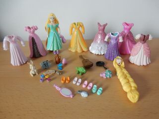 Polly Pocket Disney Tangled Rapunzel Playset With Doll,  Pascal And Accessories.