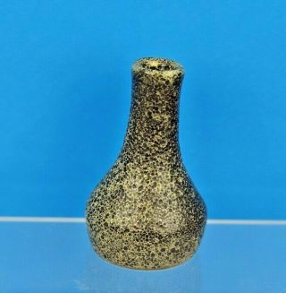 Vintage Pigeon Forge Pottery Volcanic Lava Glaze Vase,  Signed Bs
