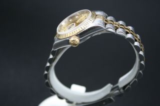 Rolex Lady - Datejust 79173 26mm SS/18K GOLD/DIAMOND Dial Jubilee Bracelet Watch 3
