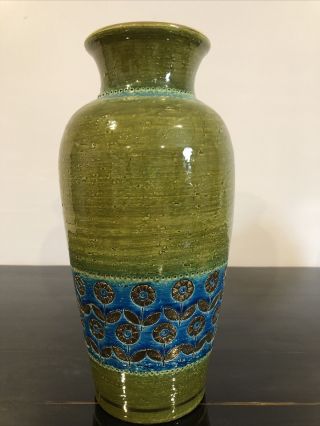 Rosenthal Netter Italy Londi Bitossi Rimini Green/blue Vase
