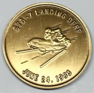 N007 Nasa Space Shuttle Coin / Medal,  Challenger,  Sts - 7,  1st Woman In Space