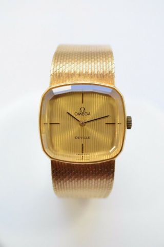 W363 - Automatic Omega De Ville 18k Solid Yellow Gold Ladies Watch Stamped 750
