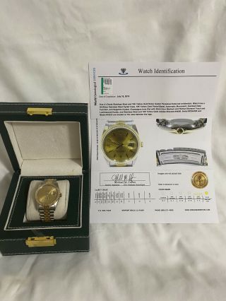 Rolex Datejust 36mm Jubilee Two Tone 18k Yellow Gold