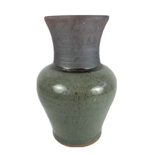 Vintage California Studio Ceramic Pottery Vase Vessel Signed Tracy Boho Style