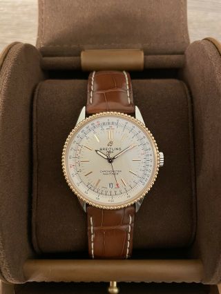 Breitling Navitimer 1 Automatic 38 Gold Dial Watch