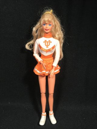 Mattel 1976 Barbie Doll University Of Tennessee Cheering Outfit Jointed Poseable