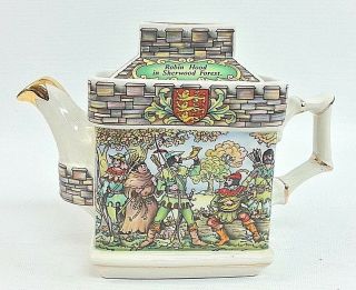 Sadler Teapot Robin Hood In Sherwood Forest & The Sheriff At Nottingham