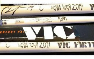 Korn 2019 Tour Band Drummer Ray Luzier Signed Vic Firth Autograph