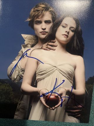 Kristen Stewart & Robert Pattinson Signed Autographed 8x10 Photo Twilight W/coa
