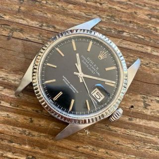 Rolex Datejust Ref.  1601 Vintage Watch 100 36 Mm White Gold Bezel 1966