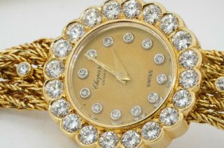 Chopard vintage heavy 18K gold 2.  52CTW VS1/F diamond mechanical ladies watch 2