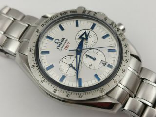 Omega Speedmaster Broad Arrow 1957 Co - Axial Chronograph White Dial - Cal Ω 3313