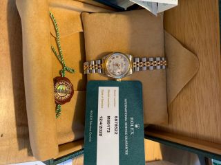 Rolex Oyster Perpetual Datejust Ladies Watch; Stainless/18k