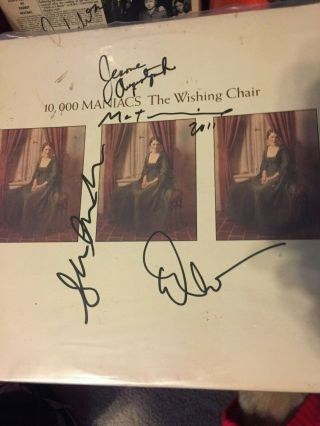 10,  000 Maniacs The Wishing Chair Hand Signed Autographed Natalie Merchant