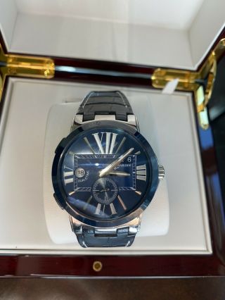 Ulysse Nardin Executive Dual Time 243 - 00 - 43 Wrist Watch For Men
