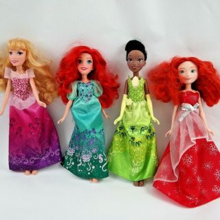 Hasbro Disney Princess Royal Shimmer Dolls.  Set Of 4 Dolls