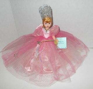1998 Madame Alexander 75th Anniversary 10 " Doll " Glinda The Good Witch " W/ Stand