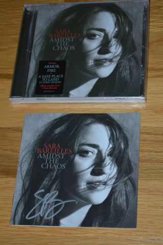Sara Bareilles " Amidst The Chaos " Autographed Cd With 2019