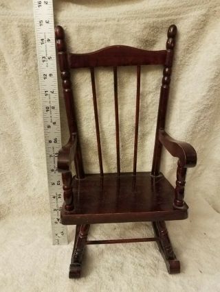 Wooden Rocking Chair For 18 Inch Dolls