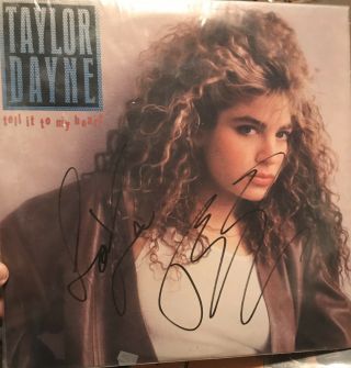 Taylor Dayne Signed Tell It To My Heart Lp Album Autograph