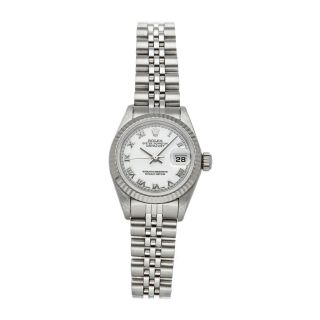 Rolex Datejust Auto 26mm Steel White Gold Ladies Jubilee Bracelet Watch 69174