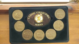 Nra Classic Collector Series Firearms Set,  7coins W/ Holders Nat 