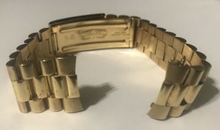 Rolex 18k Solid Yellow Gold Swiss Made President Datejust 20mm Bracelet 4