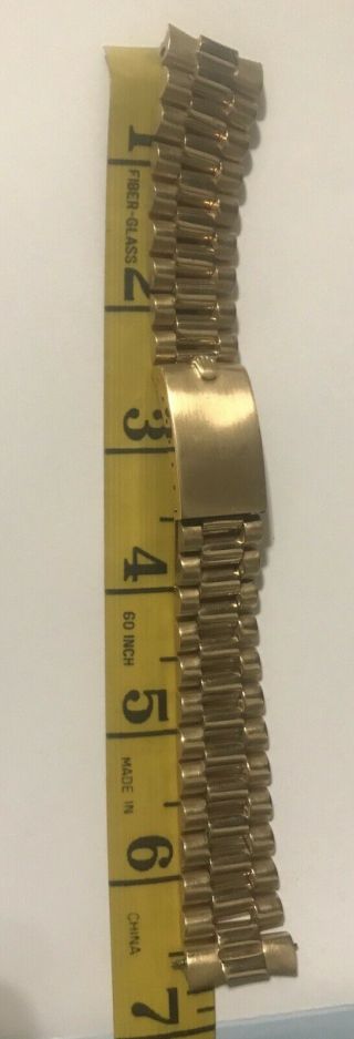 Rolex 18k Solid Yellow Gold Swiss Made President Datejust 20mm Bracelet 5