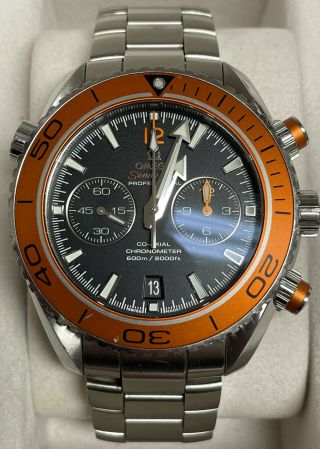 Omega Seamaster Planet Ocean Chronograph Automatic Men Stainless Steel Watch