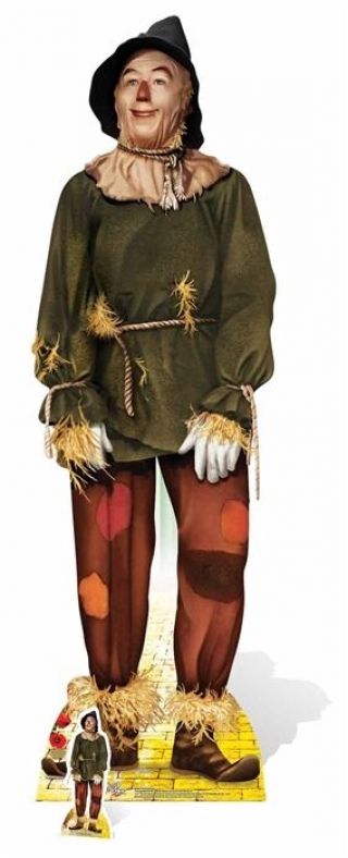 Scarecrow From The Wizard Of Oz Lifesize And Mini Cardboard Cutout / Standee