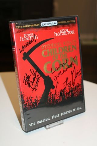 Children Of The Corn Dvd Autographed By Courtney Gains And John Franklin