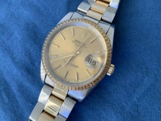 Rolex 34mm Oyster Perpetual Date 15223 Champagne
