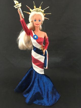 Statue Of Liberty Barbie Doll Fao Schwarz Limited Edition 1995 Mattel No Box