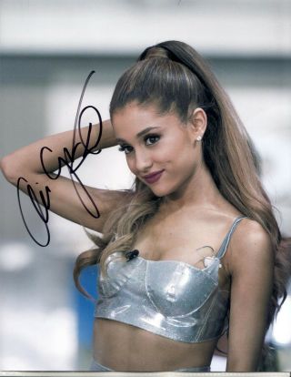 Ariana Grande Autographed Photo Hand Signed - Young Sexy Rock Star - Singer