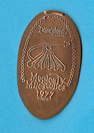 Disney Space Mountain Tomorrowland Dlr Milestone Pressed 100 Copper Rtd Penny