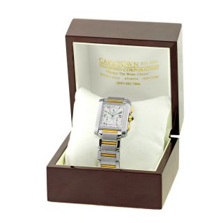 CARTIER Stainless Steel & 18K Yellow Gold Tank Francaise 4