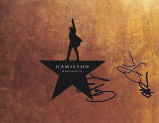 Hamilton Broadway Creators Ramos Andy Chris Signed Autograph 8x10 Photo