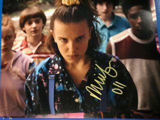 Millie Bobby Brown Stranger Things Autograph Signed Photo 8x10