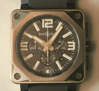 Bell & Ross Br 01 - 94 Pro Titanium Special Edition 46mm Watch/complete B&p,  Xlnt