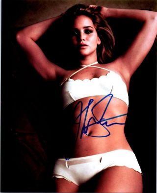 Jennifer Lawrence Autographed Signed 8x10 Photo Picture Pic,