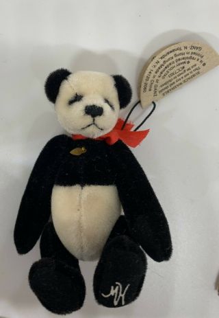 Cottage Collectibles Mary Holstad Miniature Panda Tag