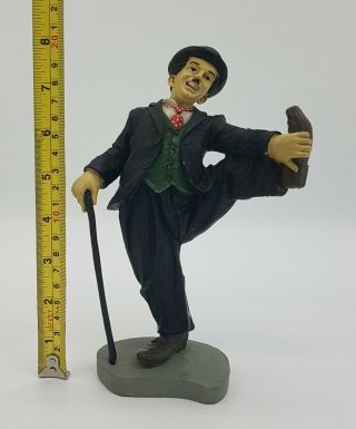 Vintage Hand Painted Film Movie Actor Charlie Chaplin Figurine Sculpture Statue