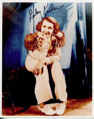 Ruby Keeler Autograph / Was A Busby Berkely Musical Actress Singer Signed Photo