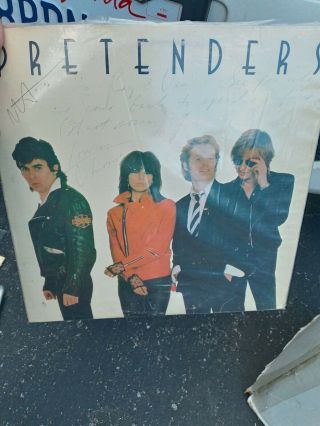 Pretenders Signed By Chrissie Hynde.  From Open Mind Records.  San Francisco