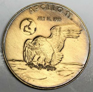 C4248 Nasa Space Coin / Medal,  Apollo 11,  Moon Landing