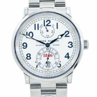 Ulysse Nardin Marine Chronometer 263 - 22 Silver Dial Automatic with B/P 38MM 4